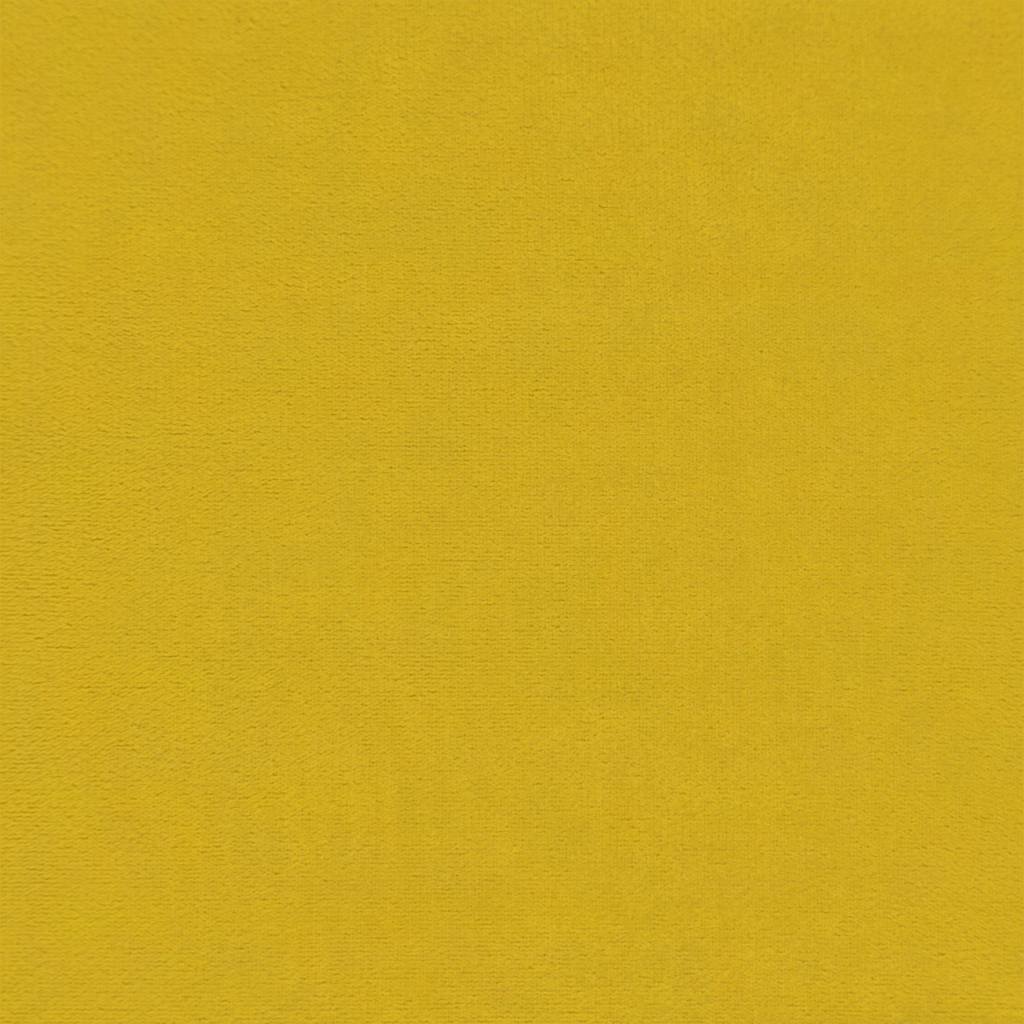 Daybed Yellow 90x200 Cm Velvet
