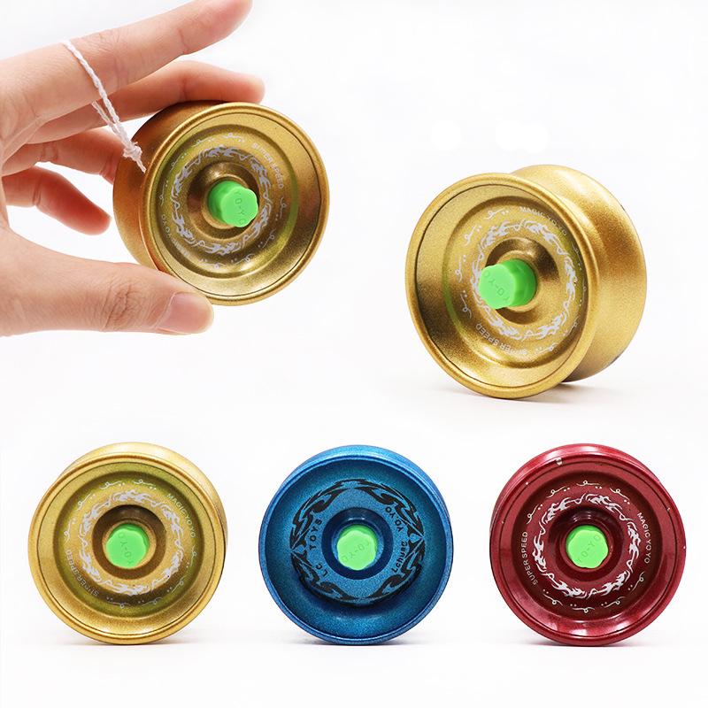 2Pcs Alloy Magic Yoyo For Kids Beginners Juggling Game Jojo Spielzeug Party Favors Boys Funny Toys Classroom Reward