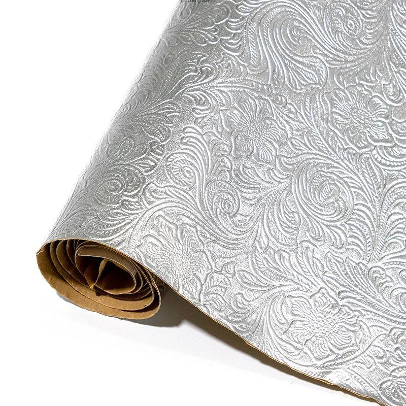 50x138CM Pteris Pattern Wallpaper Self-Adhesive Leather Repair Subsidy Handmade DIY Bedside Sofa Car Interior Repair Sticker