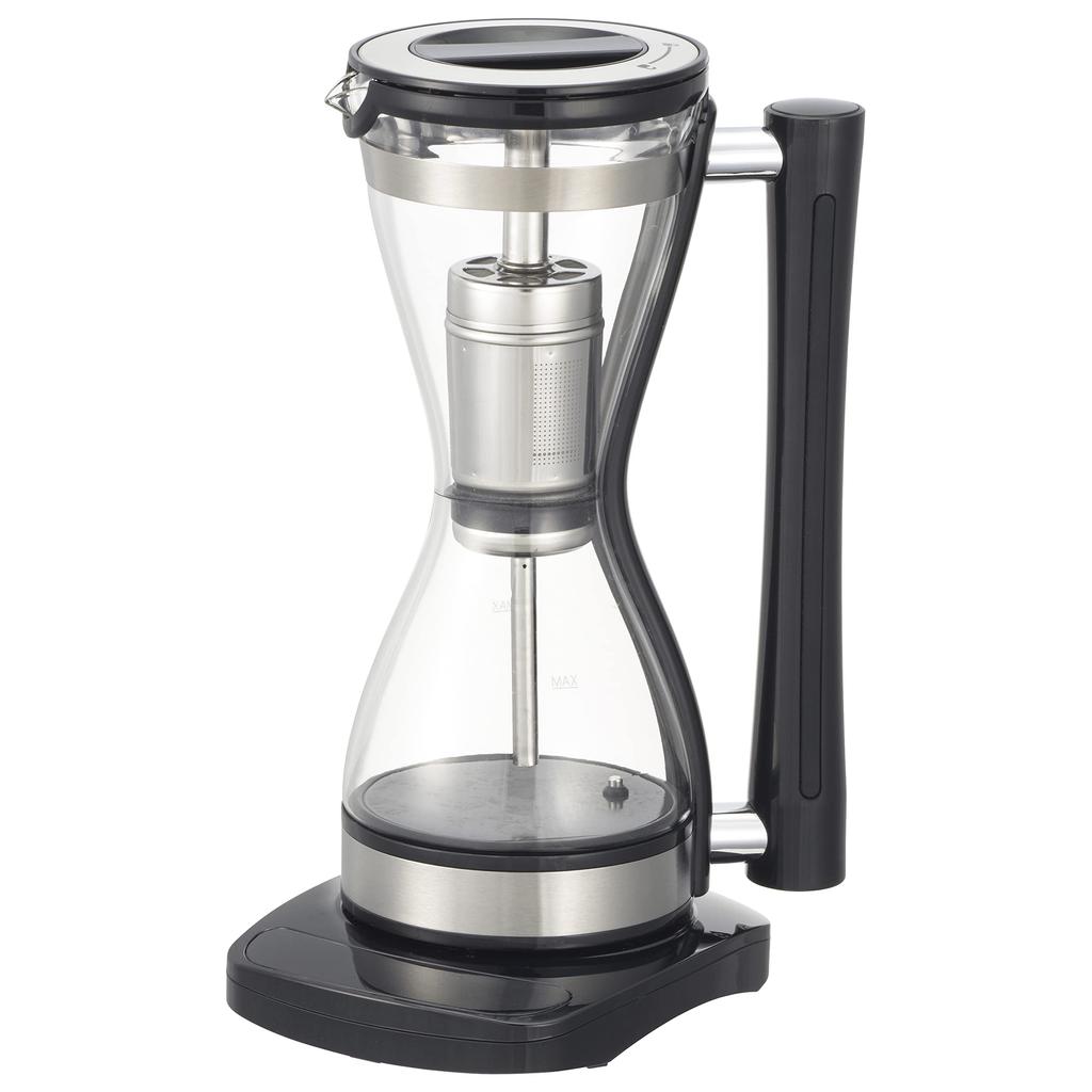 OHM Electric Siphon Coffee Maker with Keep Warm Cafe Stylish Function, Style, Black, COK-WC750A-K (08-3275)