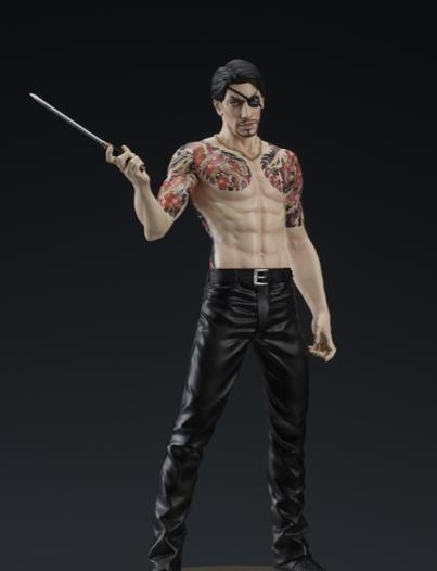 [USED] Yakuza Goro Majima Figure, Approximately 17cm