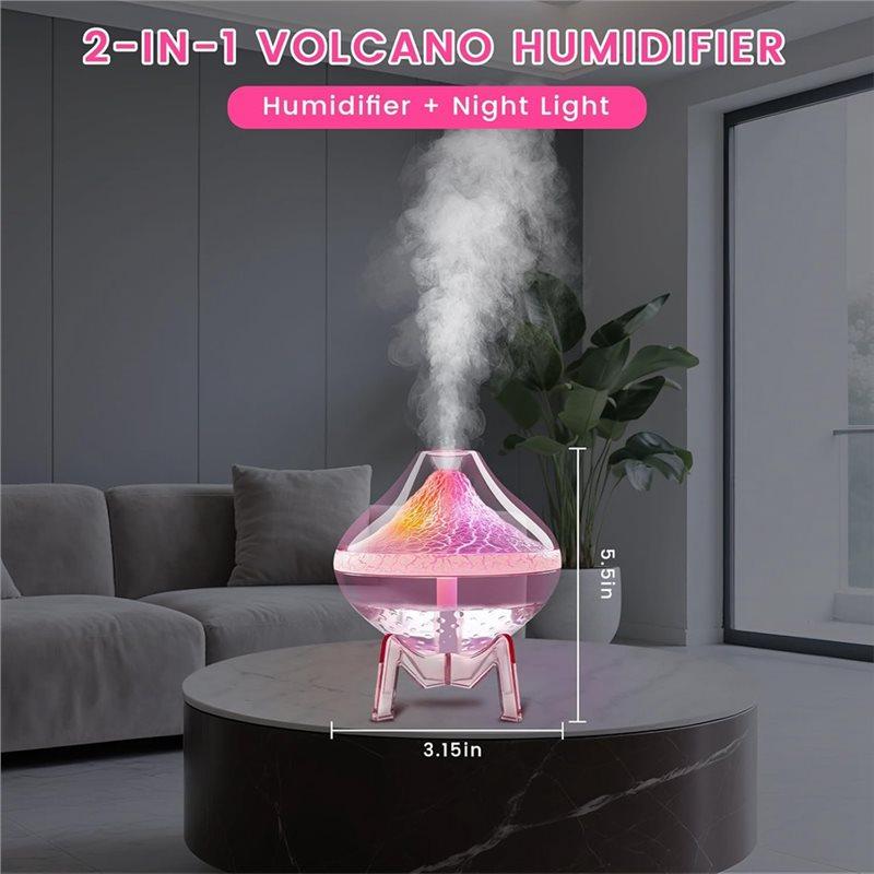 B69A Humidifiers For Bedroom Cool Mist Ultrasonic Small Humidifier LED Colorful Gradient Light Mini Humidifier For Plants