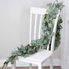 200CM Artificial Eucalyptus Garland Vine Ivy Handmade Fake Wreath Hanging For Home Garden Office Wedding Party Backdrop Arch Wall Decor