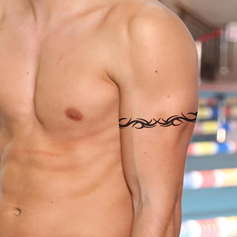 Charm Tattoo Stickers Temporary Tattoo Fake Tattoo Black 30 Sheet temporary tattoo Waist Body Men Women