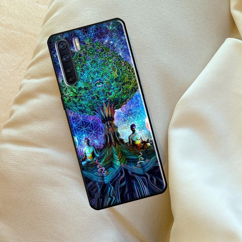 Aum Om Yoga Symbol Case For Oppo A96 A76 A16 A18 A38 A58 A78 A98 A74 A94 A54 A80 A60 A40 A15 A17 A57 A5 A6 Pro