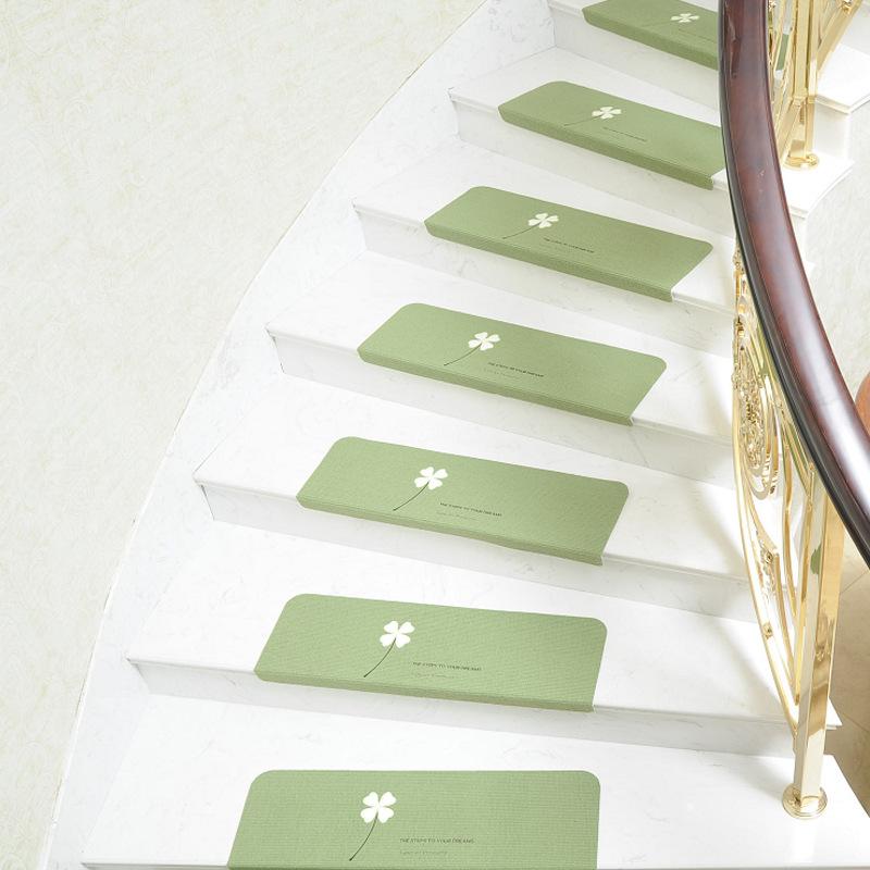 Luminous Japanese-Style Non-Slip Stair Mats: Self-Adhesive Tread Carpets for Solid Wood Floors 70x22x4.5 cm