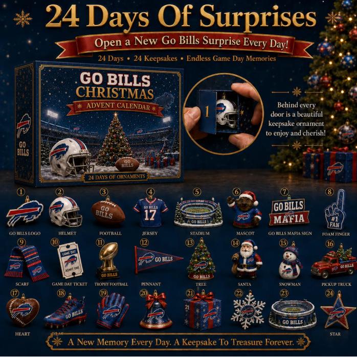 Trendy Portable Christmas Advent Countdown Calendar