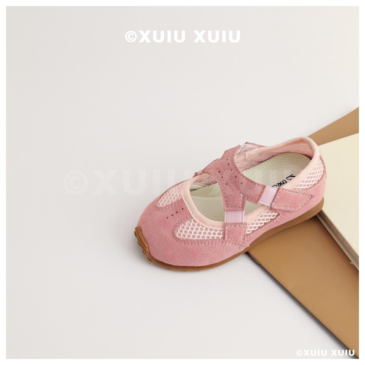 

XSHX Miao sandals medieval children s single-mesh breathable boys and girls Velcro sandals [Wenzhou shoes] 23