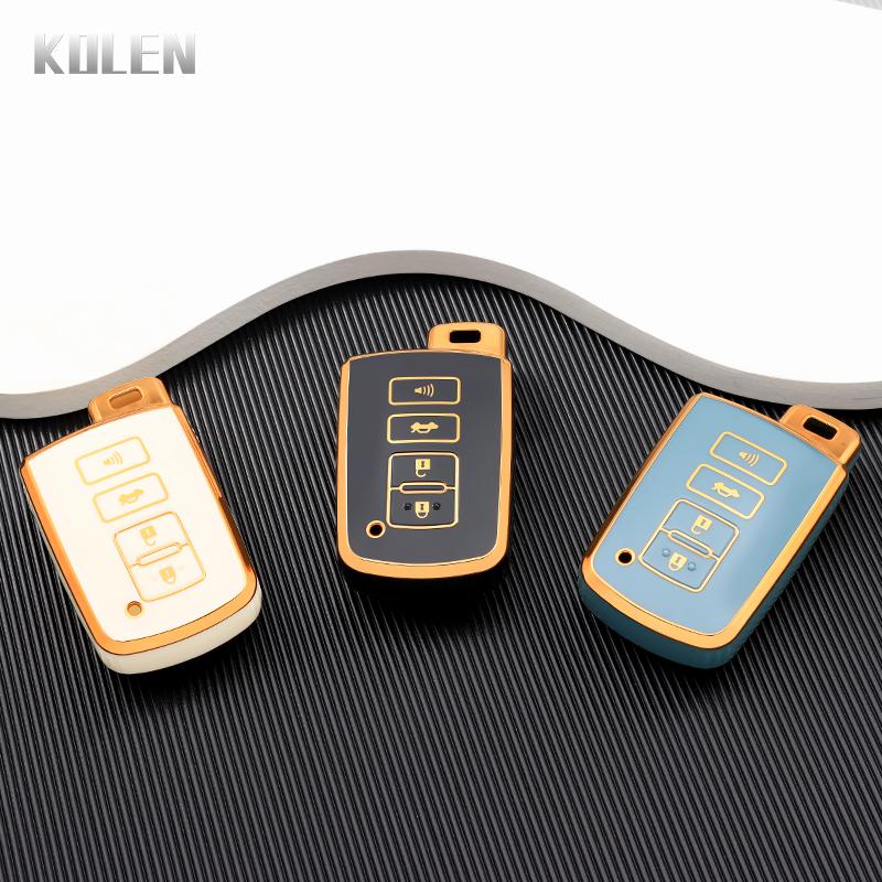 New Tpu Car Remote Key Case Cover Shell For Toyota Corolla Camry Rav4 Highlander Auris Chr Avalon Land Cruiser Fob Accessories