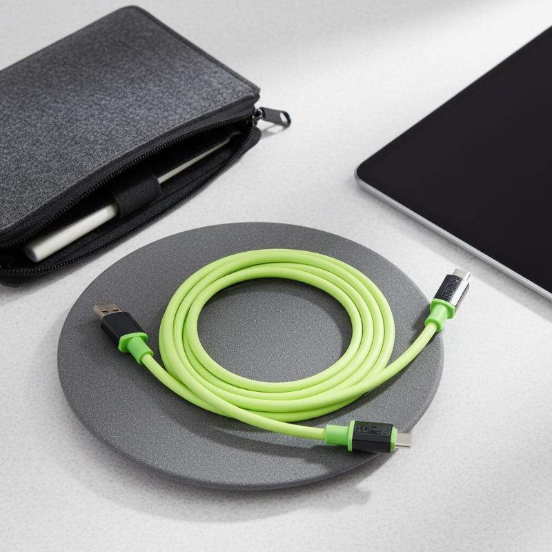 240W Usb C To Type C Fast Charging Cable With Led Power Display Durable Soft Cord For Phones Laptops Tablets Travel Office Use