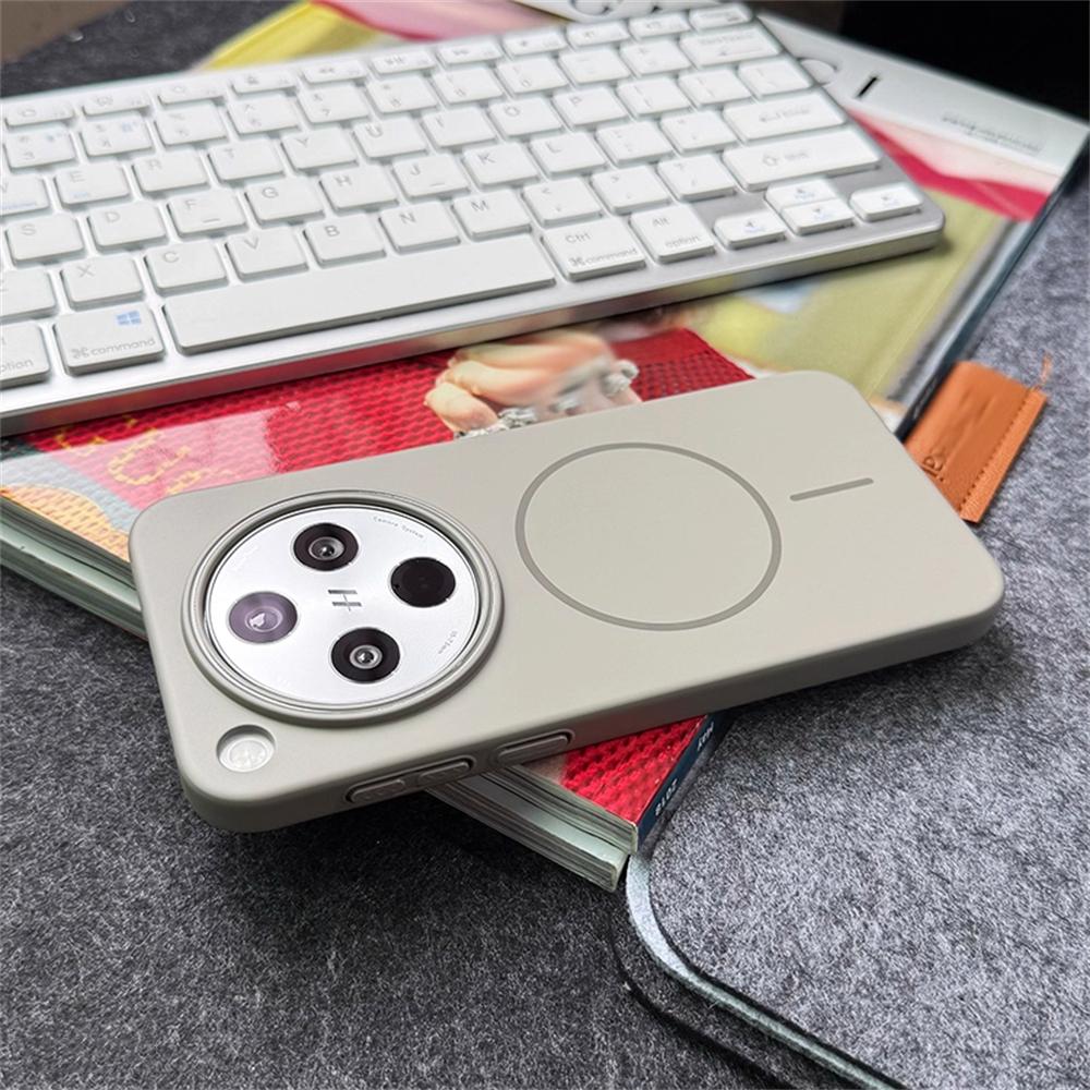 Slim Magnetic Wireless Charge Solid Color Cover For OPPO Find X7 Ultra X8 X8S Plus Case For OPPO Find X8Pro Hard PC Phone Case