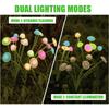 6LED/8LED/10LED Solar Mushroom Lights Outdoor Waterproof Garden Decor, 4-Color Landscape Lighting for Patio Lawn, Starlight Bulbs Ideal Gift