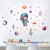 Luminous Cartoon Space Planet Cute Astronaut Self-adhesive Wall Sticker Living Room Children's Room Decoration Sticker