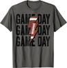 Vintage Game Day Football Lightning Bolt Funny Team Sport TShirt Casual Sport Top