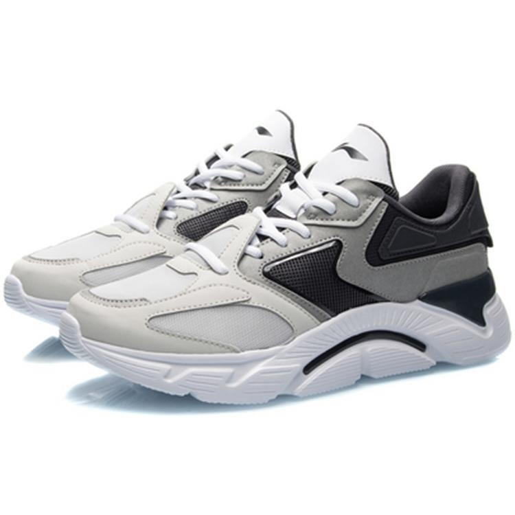 Li Ning Versatile Cushioning Slip Resistant Abrasion Resistant Low top Running Shoes Men's Antarctic Gray ARHQ093-4