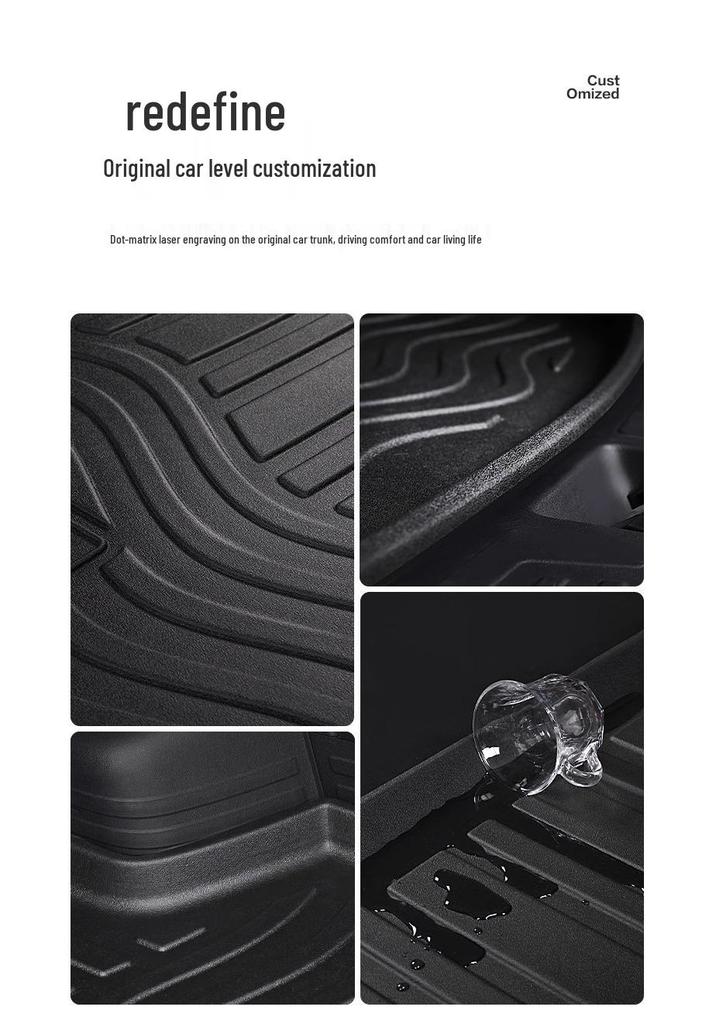 AION i60 Trunk Mat: Waterproof TPE Interior Accessory for Car Modification
