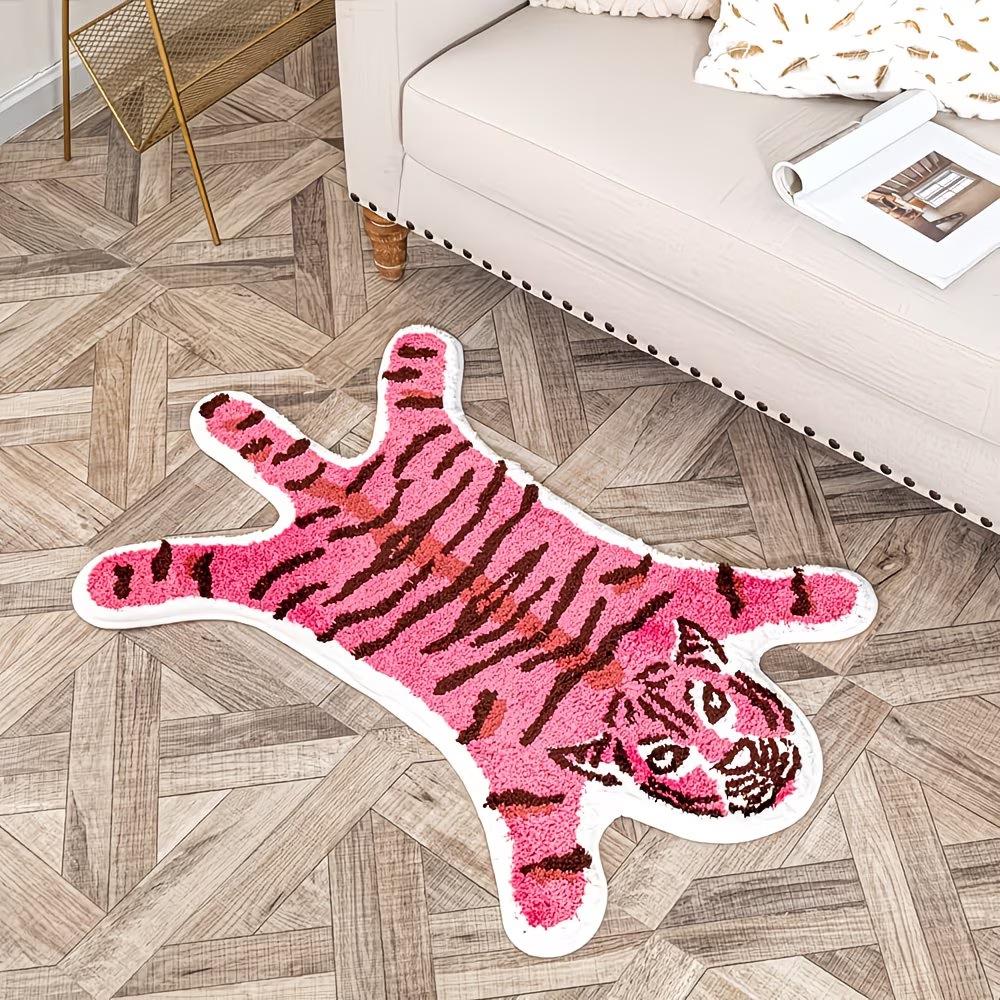 Cross-Border Tiger Imitation Cashmere Soft Sofa Rug - Skin-Friendly Floor Mat for Bedroom, Bay Window, and Coffee Table