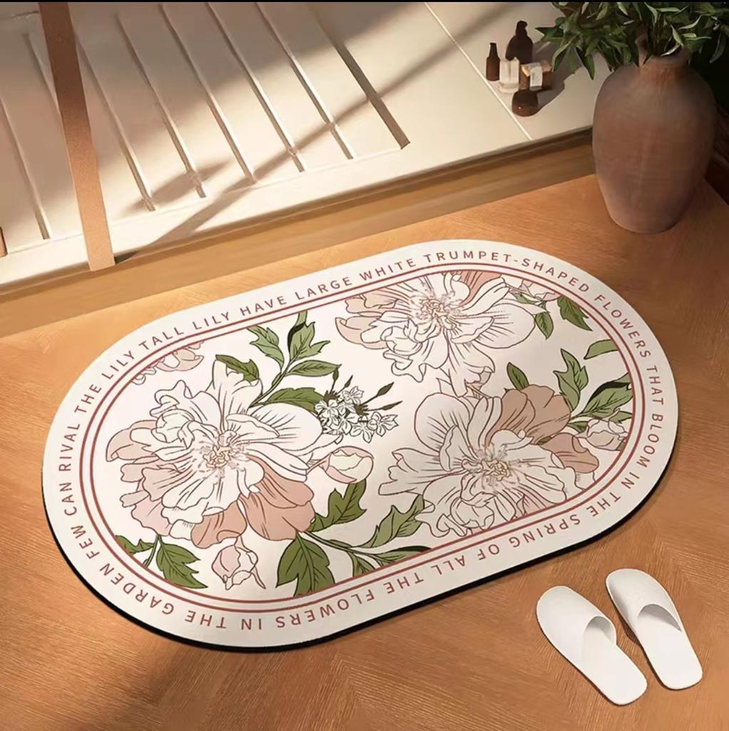 American Bathroom Mat Toilet Non-slip Mat Household Non-slip Toilet Door Diatom Mud Quick Drying Absorbent Carpet