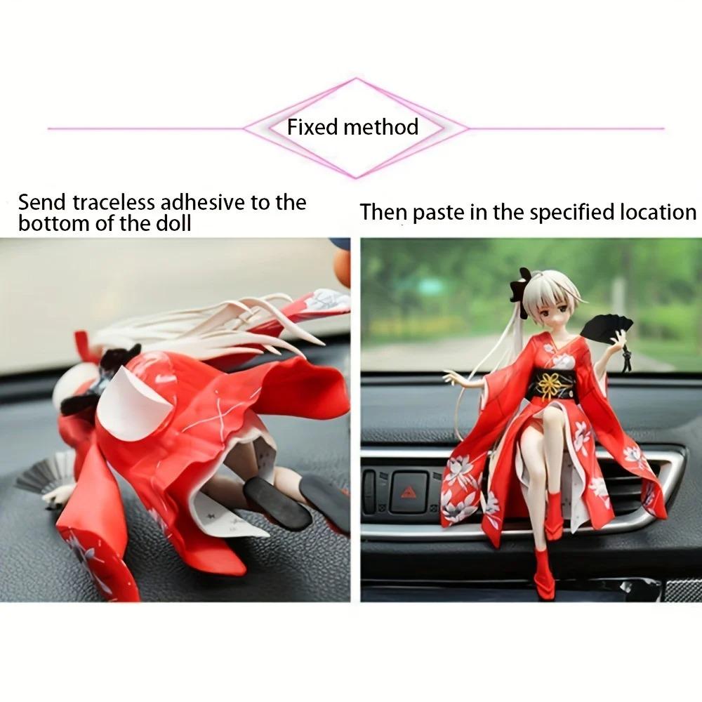 Japanese Anime Cute Action Figure Decorations Home And Car Decoration Beautiful And Durable Car Accessories For Girls Series