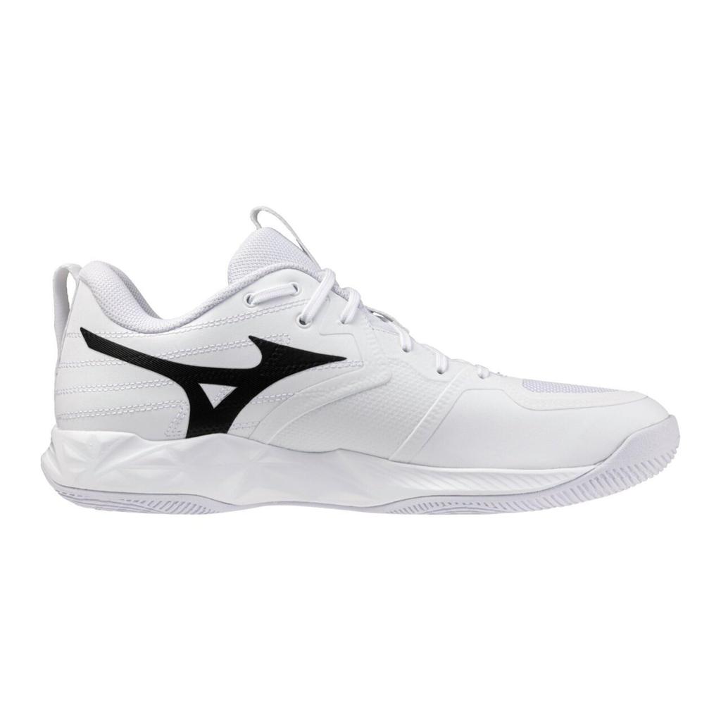 Mizuno Wave Momentum Pro Volleyball White and 2E Shoes, Black, 30.0 cm,