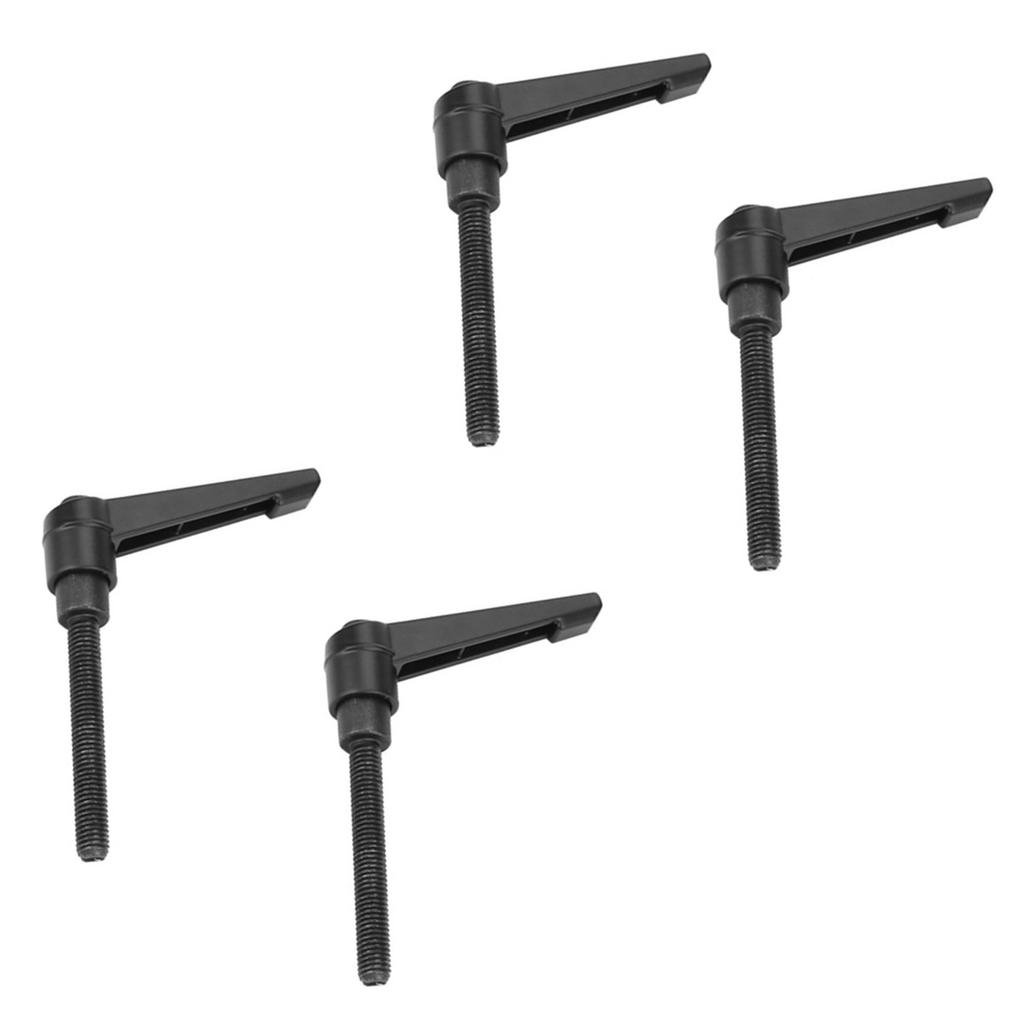 4PCS Metal Machine Knobs Adjustable Fixing Handle M8 Male Thread (80mm)