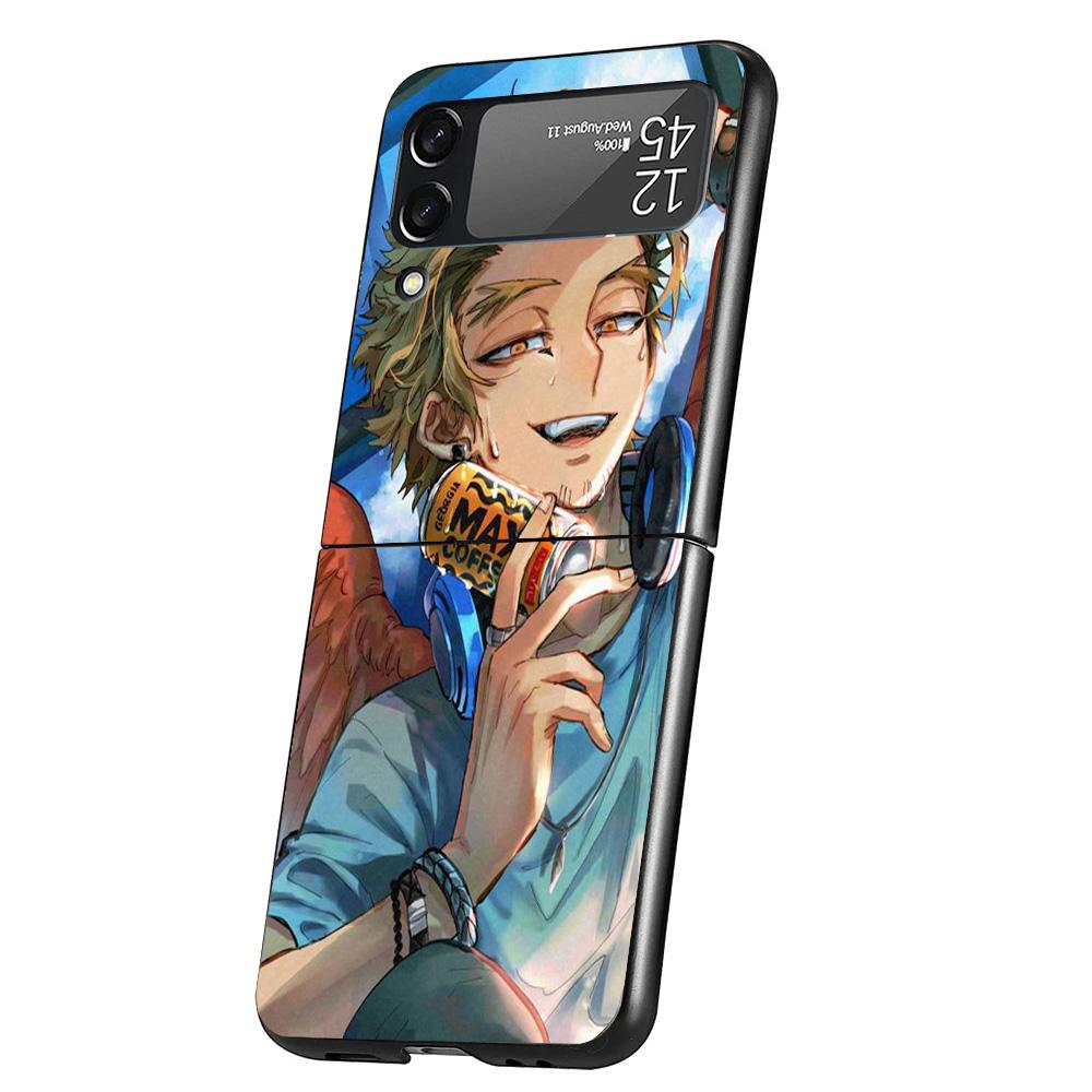 

My Hero Hawks Case Phone Cover for Samsung Galaxy Z Flip 6 5 4 3 5G ZFlip6 ZFlip5 ZFlip4 ZFlip3 Black Hard Trend Fundas Galaxy ZFlip3