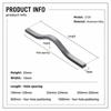 Aluminum Alloy Cabinet Pull Handle Multiple Sizes Brushed Wardrobe Door Pull Long-bar Sleek Curved Furniture Handle