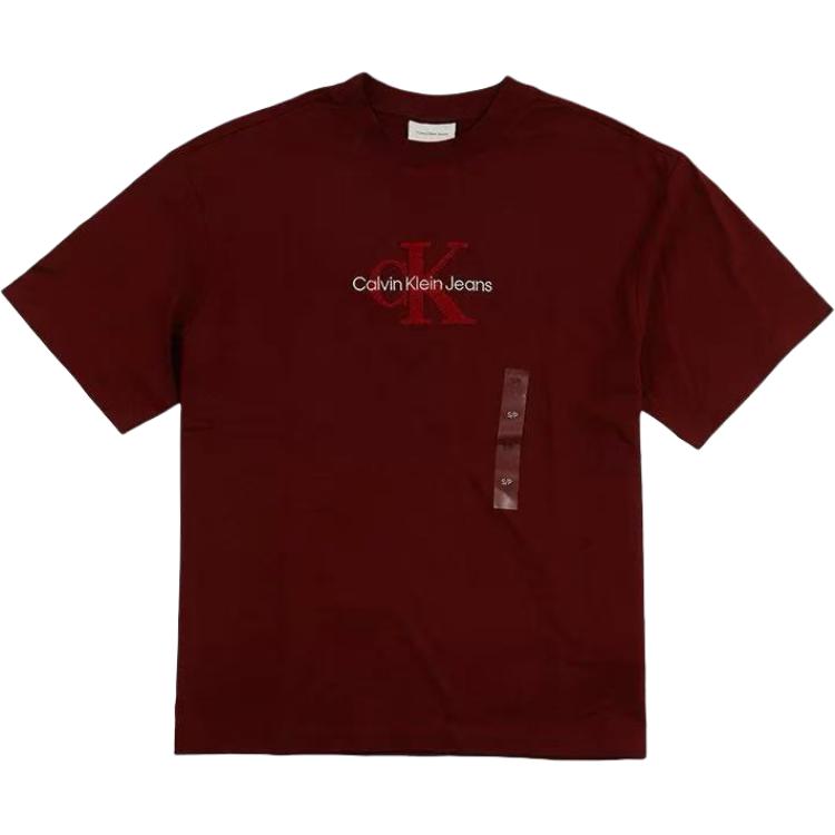 Calvin Klein Jeans Casual Loose Letter Comfortable Round Neck Short Sleeve T-Shirt Men Tops 40EM233-601