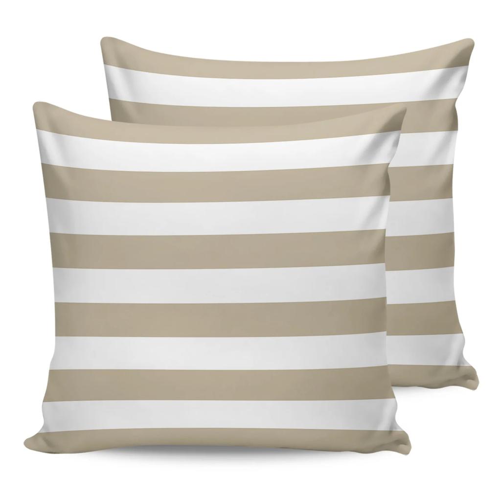 Navy Blue White Stripes Waterproof Pillow Cover Home Office Decoration Pillow Case Chair Sofa Cushion Cover