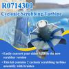 2Pcs R0714300 Cyclonic Scrubbing Turbine Assembly Part with Rotating Brushes, for MX6/MX8 Pool Cleaner