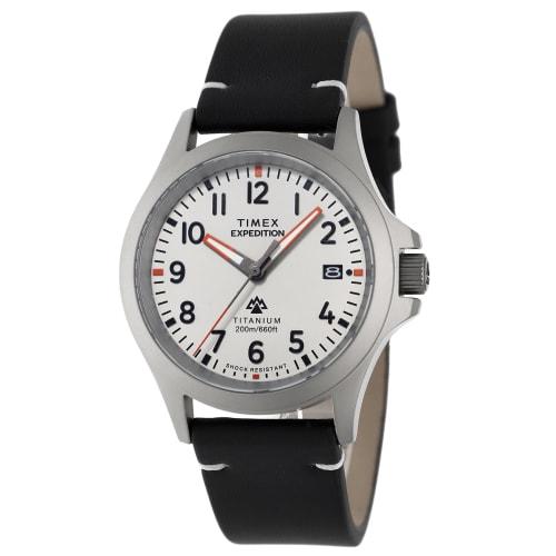 

Чоловічий годинник TIMEX Expedition North TW2W78200, Кварцовий механізм, Водонепроникність 200 м, Сапфірове скло, Слонова кістка циферблат, Титан