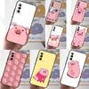 Cute PINK Kawai Pig Phone Case For Samsung Galaxy A55 A35 A25 A15 A51 A71 A12 A32 A52 A13 A33 A53 A14 A34 A54
