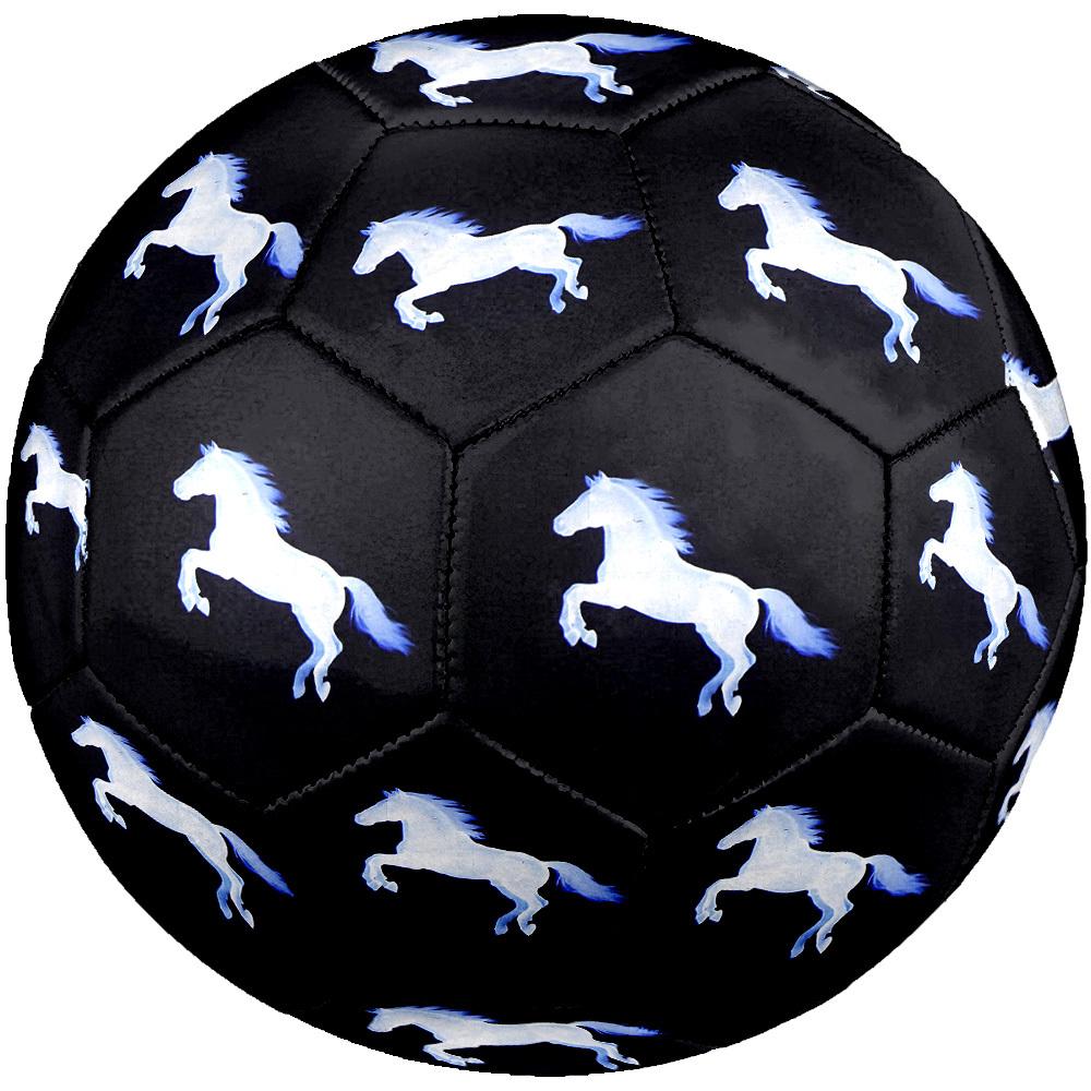 1pc Equestrian Spirit Theme Soccer Ball Football, Size 5, Lightweight PVC, Outdoor Training Soccer Ball,Gift J61414
