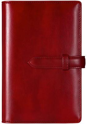 RIHUA Bible-Size Planner, Leather 6-Ring Organizer, Scheduler Cover with Refills, Memo Pad, Card Storage, Loose-Leaf Notebook, Bible Size, Business Of