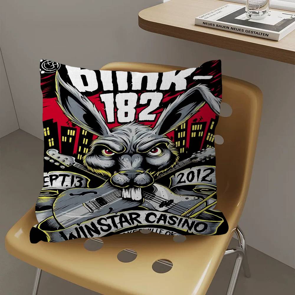 Band B-BLINK-182 Cushion Cover Polyester Sofa Cushions Decorative Throw Pillows Home Decoration Pillowcover