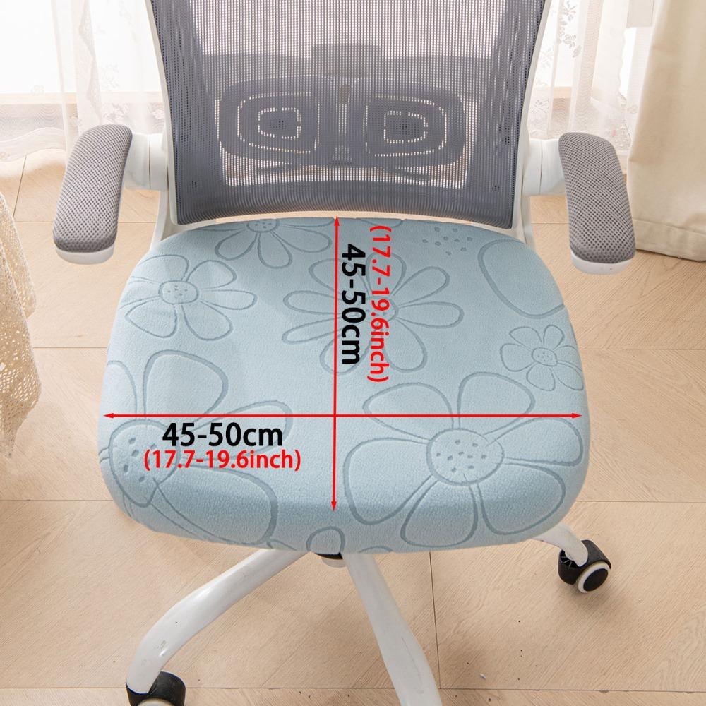 

Universal Office Chair Seat Covers Thickened Jacquard Chair Dustproof Cover Stretch Removable Computer Chair Cove світло-синій колір