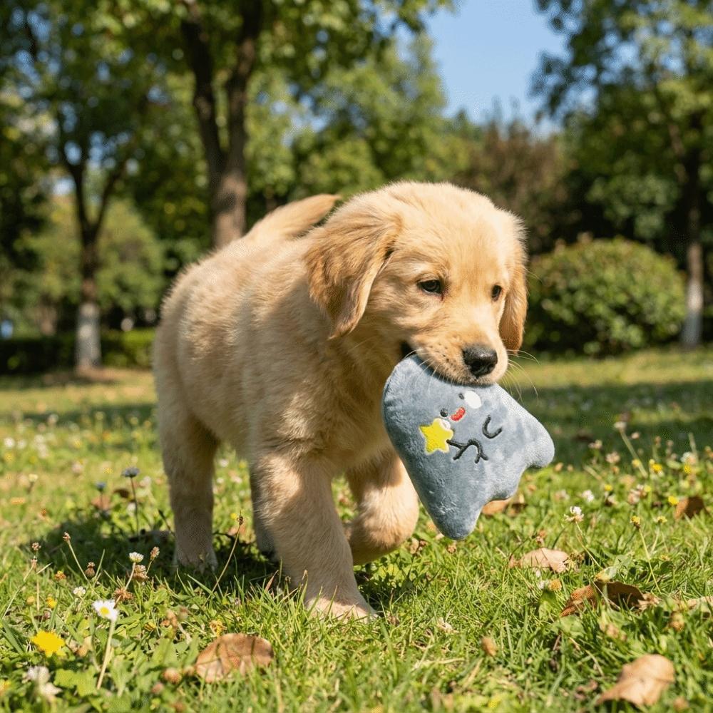 Blaffende Hond Knuffel Kauwspeeltje Zacht Pluche Hond Halloween Speelgoed Piepend Puppy Speeltje Tandenpoetsen