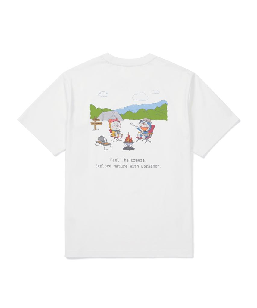 SNOWPEAK APPAREL [Snow Peak | Doraemon] Campfire Short Sleeve T-Shirt (S26Mufts95) Off White