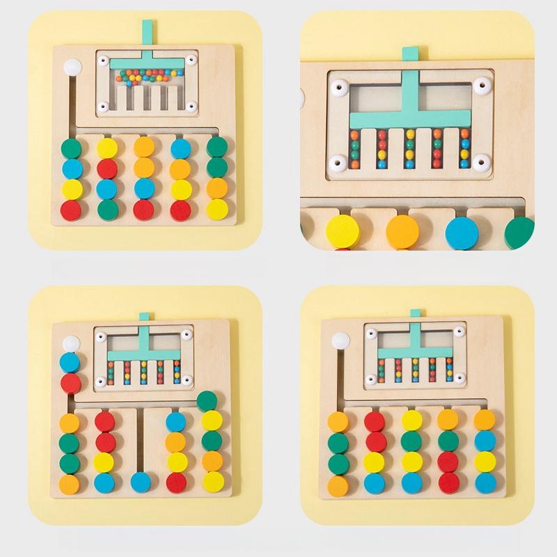 Four Color Walking Double-Sided Game Chess, Children'S Logical Thinking Training, Montessori Early Education Puzzle Toys For You
