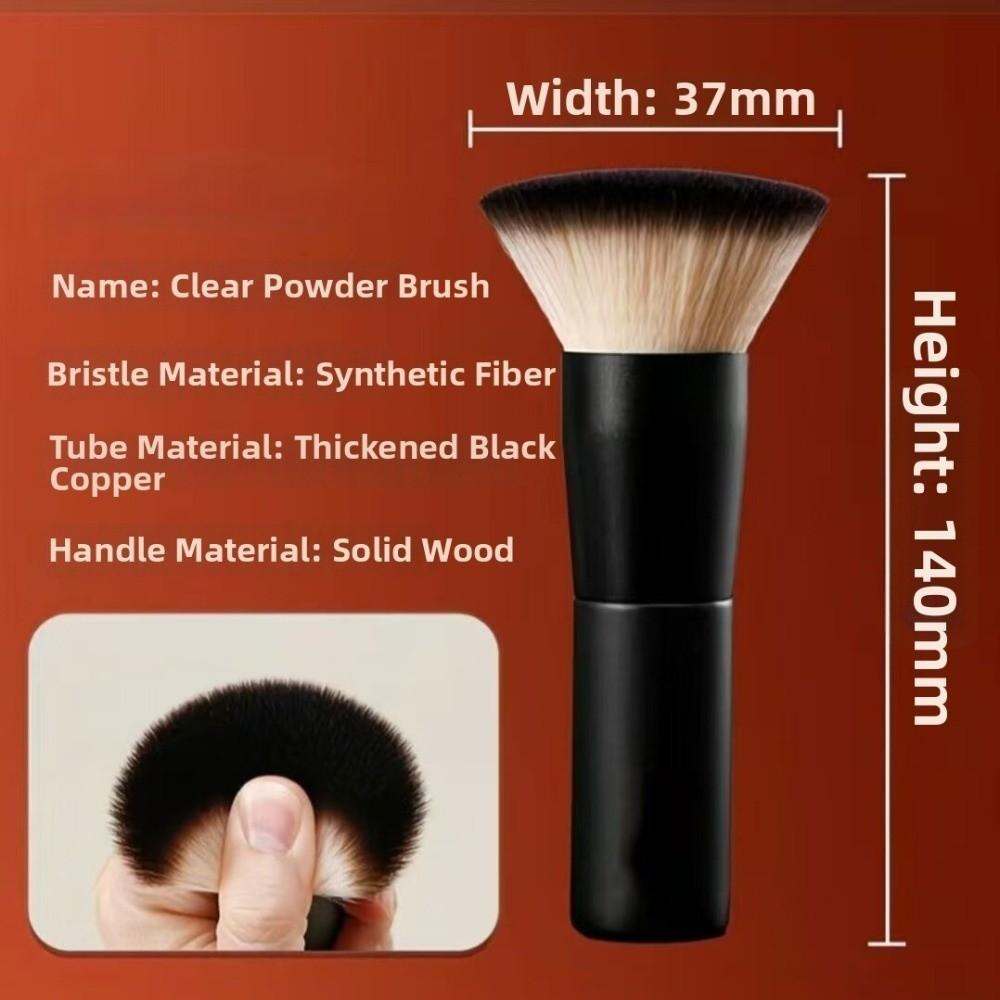 Soft Fiber Foundation Brush Fluffy Bristles Face Contouring Brush  for Blush Application