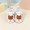 Breathable Baby Walking Shoes with Bear Pattern and Soft Rubber Sole Sandals