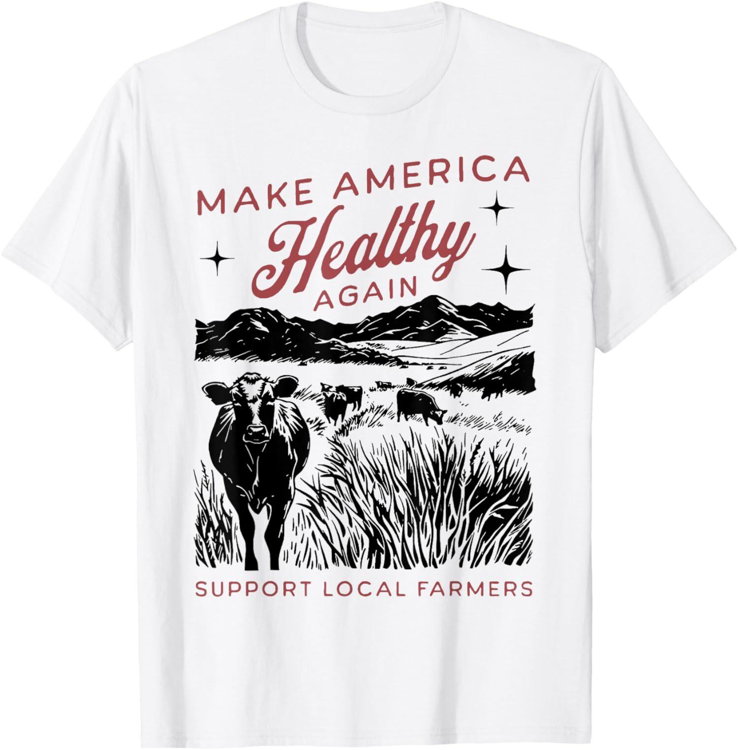 Funny Make America Healthy Again MAHA Cool Design T-Shirt S