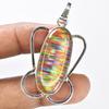 Natural Opal 30ct Oval Cut 925 Sterling Silver Pendant Certified