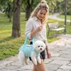 Pet Carrier for Small Pets Crossbody Carrier, Dog Sling with Four Leg Holes, Breathable Portable Handbag Adjustable Strap Dogs Cats Lightweight