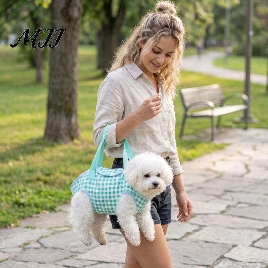 Pet Carrier for Small Pets Crossbody Carrier, Dog Sling with Four Leg Holes, Breathable Portable Handbag Adjustable Strap Dogs Cats Lightweight