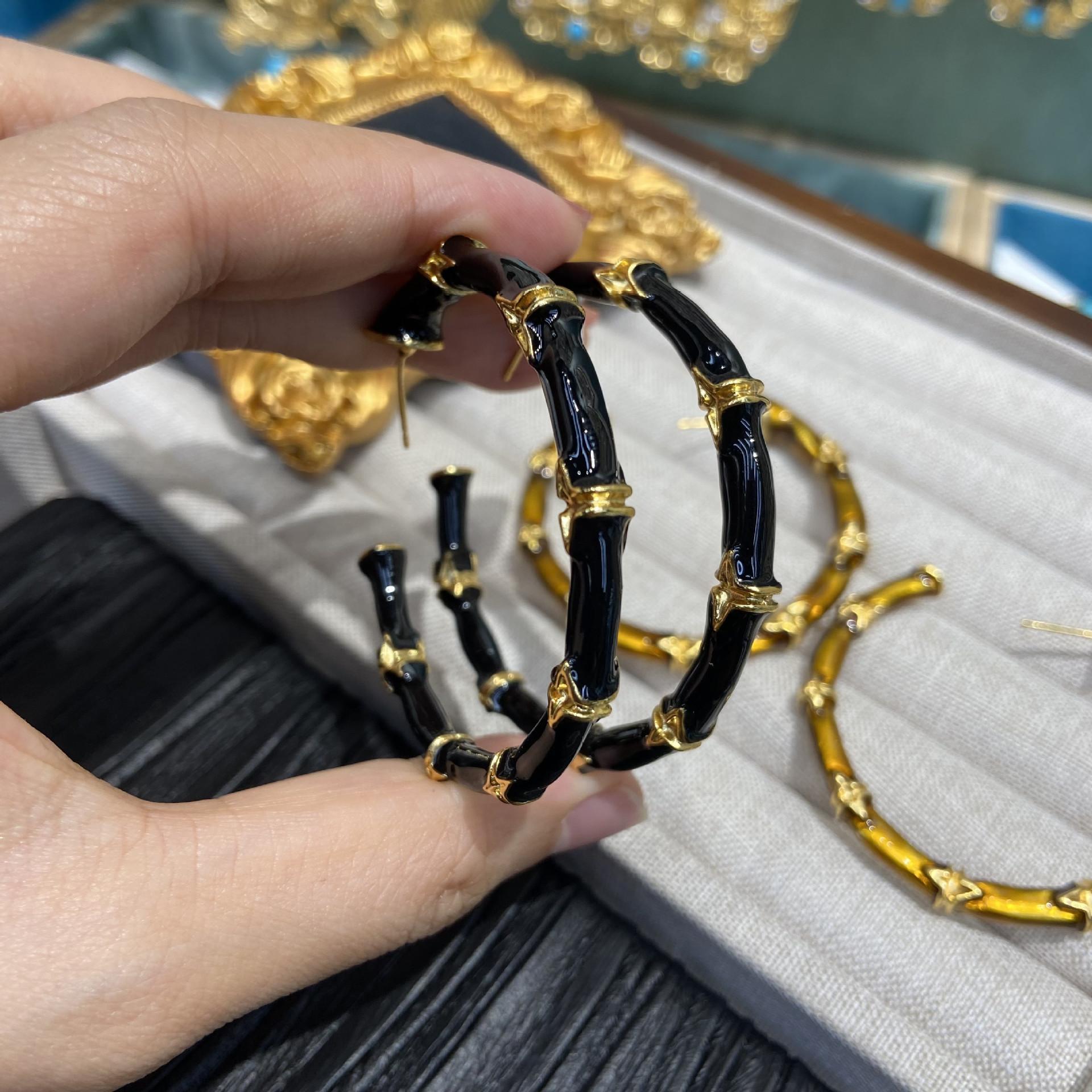 

Круглые серебряные серьги-иглы, металлические серьги с каплями масла, бамбуковые серьги, персонализированные модные ретро-серьги для женщин, прямая партия