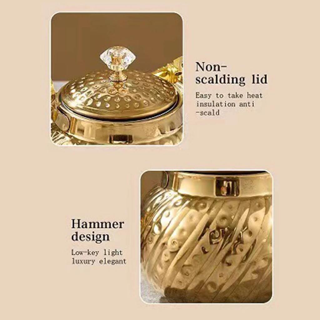 Large Capacity Hammered Nonrust Steel Kettles Durable Construction Ergonomic Grip Boiling Water Pot Home Use