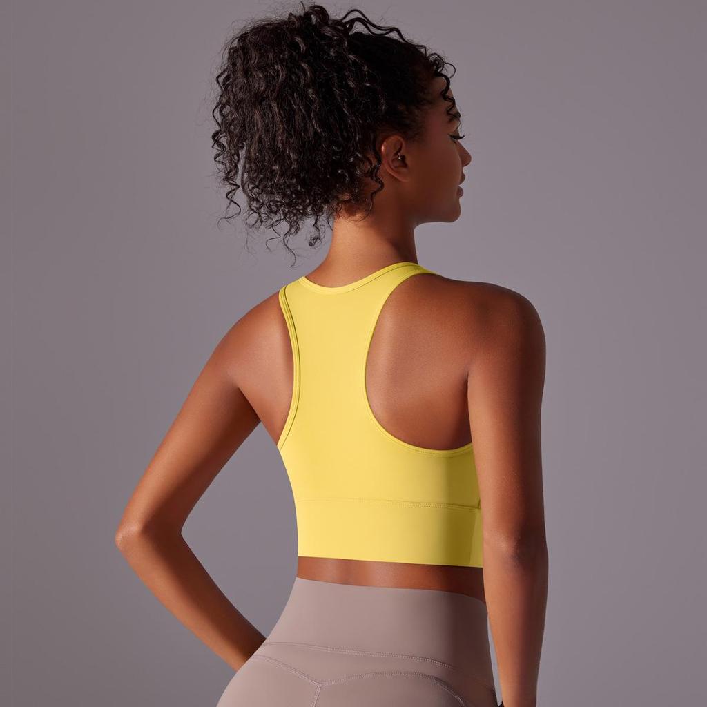Damers högintensiva stötsäkra yoga-väst och sport-bh