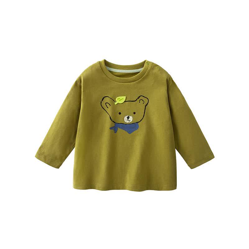 Minibala Unisex Kids' Soft Brushed Cotton Long-Sleeve T-Shirt
