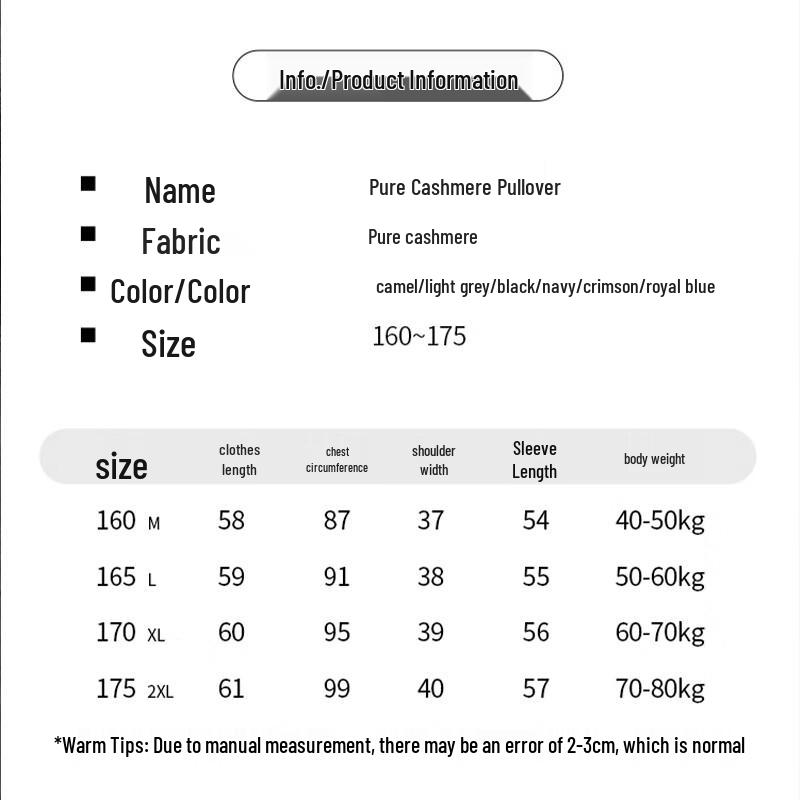 Hengyuanxiang Women's Pure Cashmere Pullover Sweater